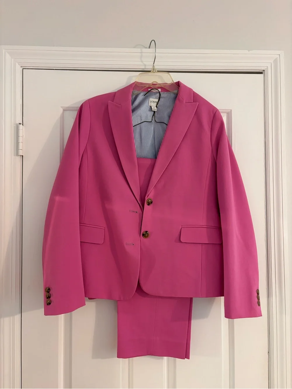 Pink Women's Tailored Blazer Jacket and pants